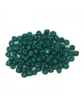 Rocailles 6/0 - 4 mm turquoise mat - 15grs