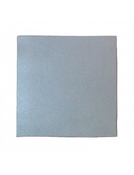 Carré cuir 8x8 cm bleu poudré nacré